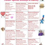 Preschool Newsletter Special Holidays & History